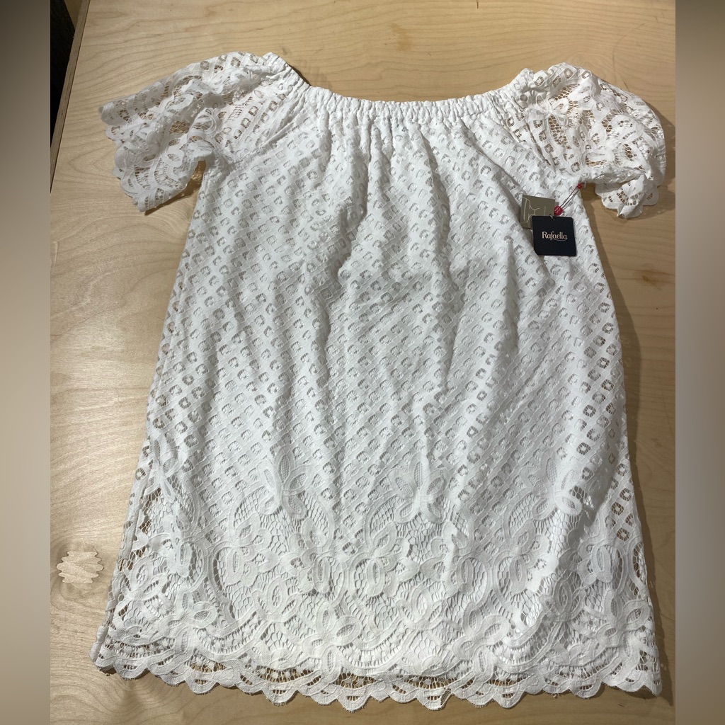 Rafaella White Eyelet Lace Dress 2x (Fv)